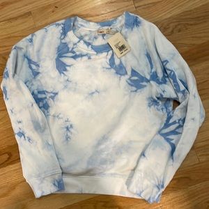 NWT - Faherty bleached indigo sweatshirt